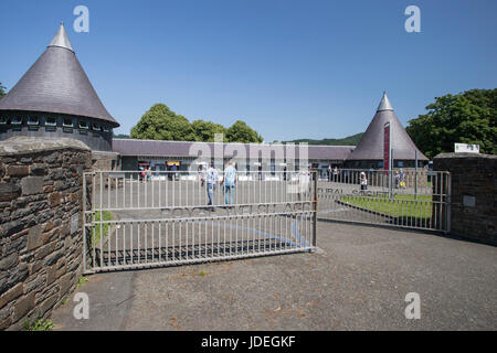 Vista generale del Royal Welsh Showground, Llanelwedd, Builth Wells, Powys, Wales, Regno Unito, 19 luglio 2016. Foto Stock