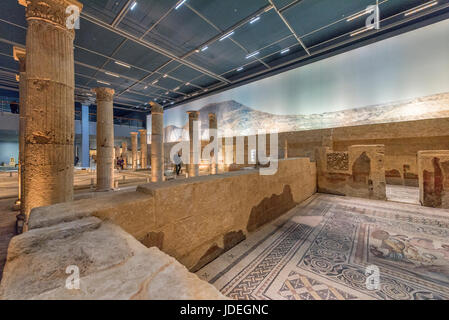 Zeugma Museo mosaico vista generale dell'interno, Gaziantep, sud-est della Turchia Foto Stock