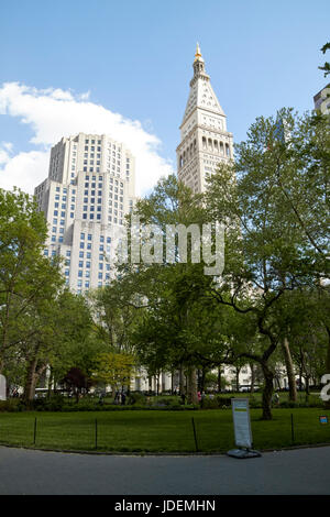 Madison Square Park di New York City STATI UNITI D'AMERICA Foto Stock