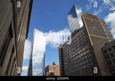 Hudson yards il rinnovamento urbano progetto dotato di 10 cantieri hudson New York City USA Foto Stock