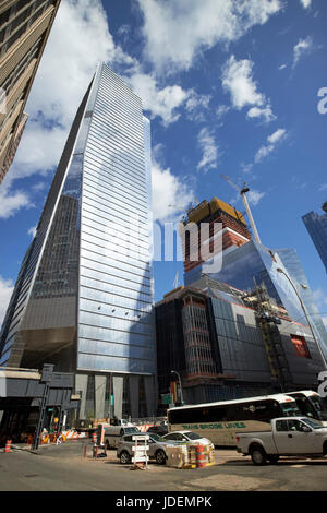 Hudson yards il rinnovamento urbano progetto dotato di 10 cantieri hudson New York City USA Foto Stock