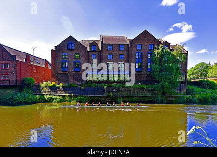 Università di Durham womens canottaggio pratica del team Foto Stock