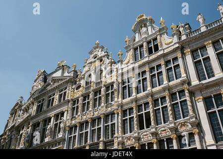 Edifici in Grand Place di Bruxelles in Belgio Foto Stock