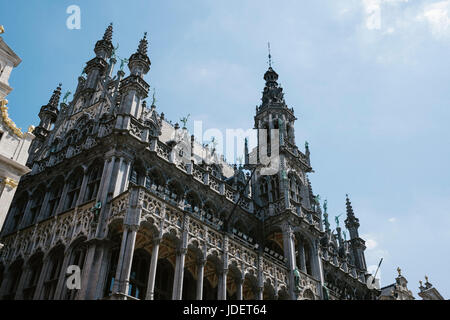 Edifici in Grand Place di Bruxelles in Belgio Foto Stock