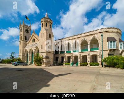 Il palazzo del parlamento, Bridgetown, Barbados Foto Stock