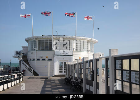 Worthing Pier West Sussex Foto Stock