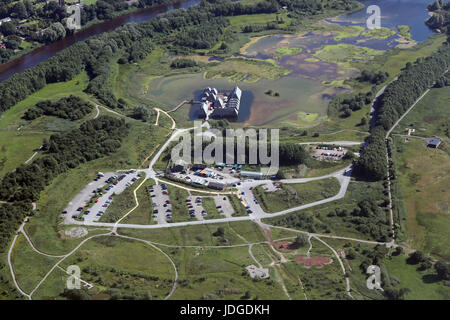 Vista aerea della zona umida Brockholes & Riserva Naturale Foto Stock