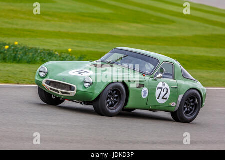 1965 TVR Griffith 200 con driver Jamie stivale durante la Graham Hill Trophy gara a Goodwood GRRC LXXV Assemblea dei Soci, Sussex, Regno Unito. Foto Stock