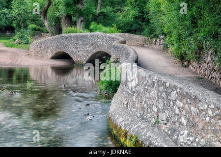 Gallox Bridge, Dunster, Somerset, Exmoor, England, Regno Unito Foto Stock