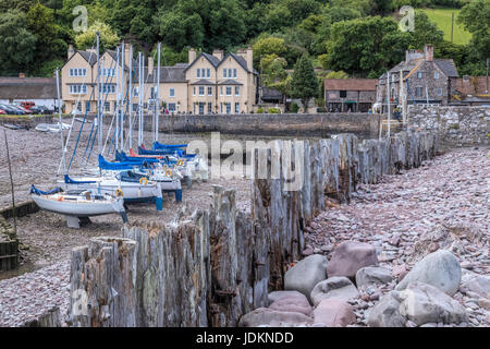 Porlock Weir, Somerset, Exmoor, England, Regno Unito Foto Stock