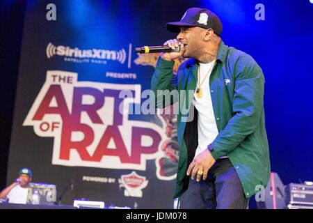 Giugno 20, 2017 - file foto - PRODIGY, una metà del venerato hip-hop gruppo Mobb Deep, è morto. Egli è stato 42. Dopo aver eseguito a Las Vegas nel corso del fine settimana il rapper, nato Albert Johnson, è stato ricoverato in ospedale per complicazioni causate da una malattia a cellule falciformi, suo pubblicista detto. Egli è stato trovato in stato di incoscienza martedì mattina. Albert Johnson (2 novembre 1974 - 20 giugno 2017), meglio noto con il suo nome di fase Prodigy, era un American Rapper gangsta, attore, autore e imprenditore, meglio conosciuto come una metà dell'hip hop duo Mobb Deep con Havoc. Nella foto: 5 agosto 2016 - Tinley Park, Illinois, Stati Uniti - ALBERT J Foto Stock