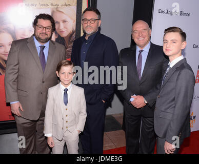 Bobby moynihan,Giacobbe tremblay,colin trevorrow,dean norris jaeden lieberher frequentare apertura notturna premiere focus features" "il libro henry' durante il 2017 los angeles film festival cinema arclight Culver City culver city,california giugno 14,2017. Foto Stock