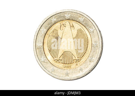 Germania due monete in euro Foto Stock