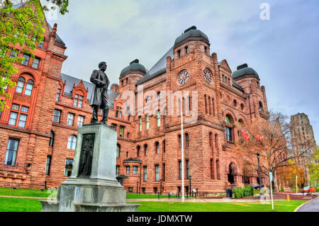 Sir Oliver Mowat statua in Ontario Legislative Building a Toronto - Canada Foto Stock