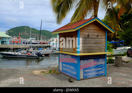 Fornitore di sport acquatici Beach Hut, San Maarten, dei Caraibi Foto Stock