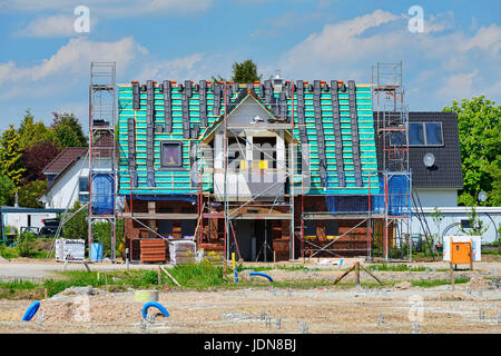 Nuova costruzione di una casa in Amburgo, Neubau eines Hauses in Amburgo Foto Stock