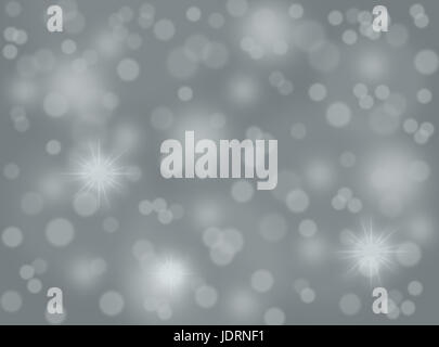 Sfondo grigio inverno fantasy la caduta della neve Foto Stock