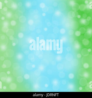Abstract verde blu sullo sfondo bokeh sfocato motion illustrazione raster Foto Stock