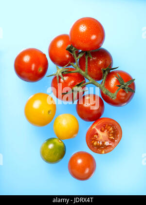 pomodori di ciliegia Foto Stock