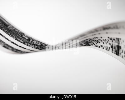 Sequenza di basi di DNA in autoradiogramma Foto Stock