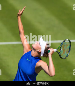 BIRMINGHAM, GRAN BRETAGNA - 17 giugno : Marketa Vondrousova in azione il 2017 Aegon Classic WTA Premier 5 tournament Foto Stock