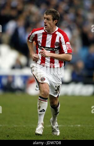 MICHAEL TONGE SHEFFIELD UNITED FC HILLSBOROUGH SHEFFIELD INGHILTERRA 19 Gennaio 2008 Foto Stock