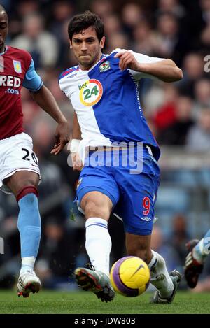 ROQUE SANTA CRUZ Blackburn Rovers FC VILLA PARK Birmingham Inghilterra 26 Gennaio 2008 Foto Stock