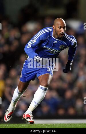 NICOLAS ANELKA CHELSEA V READING Stamford Bridge London Inghilterra 30 Gennaio 2008 Foto Stock