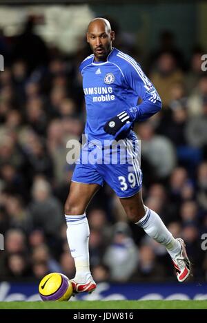 NICOLAS ANELKA CHELSEA V READING Stamford Bridge London Inghilterra 30 Gennaio 2008 Foto Stock