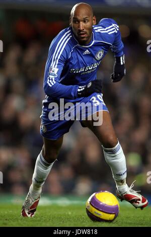 NICOLAS ANELKA CHELSEA V READING Stamford Bridge London Inghilterra 30 Gennaio 2008 Foto Stock