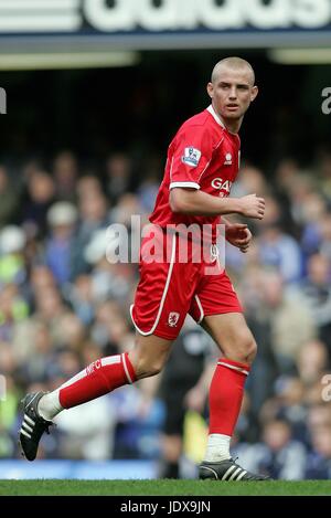 LEE CATTERMOLE MIDDLESBROUGH FC STAMFORD BRIDGE CHELSEA INGHILTERRA 30 Marzo 2008 Foto Stock