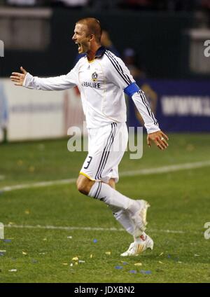 DAVID BECKHAM gol da metà W LOS ANGELES GALAXY HOME DEPOT CENTER DI CARSON LOS ANGELES STATI UNITI D'AMERICA 24 Maggio 2008 Foto Stock