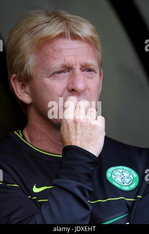 GORDON STRACHAN Glasgow Celtic FC MANAGER PARKHEAD GLASGOW Scozia 10 Agosto 2008 Foto Stock