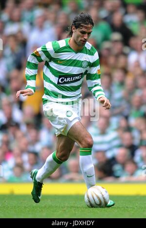 GEORGIOS SAMARAS GLASGOW CELTIC CELTIC PARK GLASGOW Scozia 31 Agosto 2008 Foto Stock