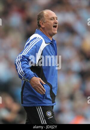 LUIZ FELIPE SCOLARI CHELSEA MANAGER City of Manchester Stadium Manchester Inghilterra 13 Settembre 2008 Foto Stock