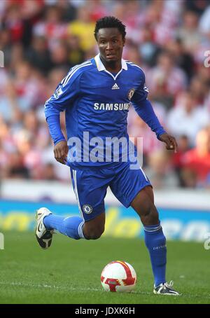 JOHN OBI MIKEL Chelsea FC BRITANIA STADIUM STOKE INGHILTERRA 27 Settembre 2008 Foto Stock