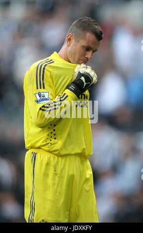 SHAY dato il Newcastle United FC.ST JAMES PARK NEWCASTLE INGHILTERRA 27 Settembre 2008 Foto Stock