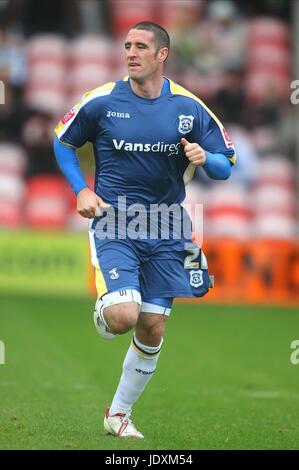 MARK KENNEDY CARDIFF CITY FC BLOOMFIELD ROAD Blackpool Inghilterra 04 Ottobre 2008 Foto Stock