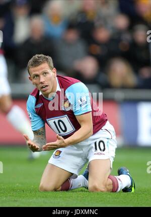 CRAIG BELLAMY West Ham United FC KC Stadium Hull Inghilterra 19 Ottobre 2008 Foto Stock