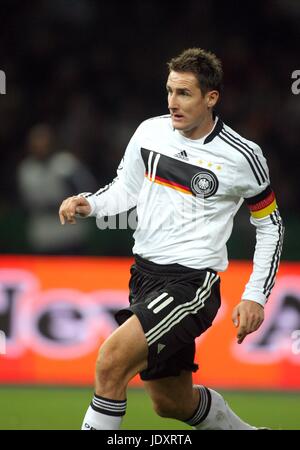 MIROSLAV KLOSE GERMANIA & Bayern Monaco di Baviera stadio olimpico di Berlino Germania 19 Novembre 2008 Foto Stock