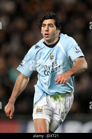 TAL BEN HAIM Manchester City FC KC Stadium Hull Inghilterra 16 Novembre 2008 Foto Stock