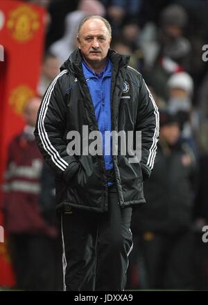 LUIZ FELIPE SCOLARI MANCHESTER UNITED V CHELSEA OLD TRAFFORD Manchester Inghilterra 11 Gennaio 2009 Foto Stock