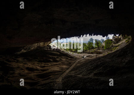 Caverna di Milodon (Cueva de Milodon) - Patagonia, Cile Foto Stock