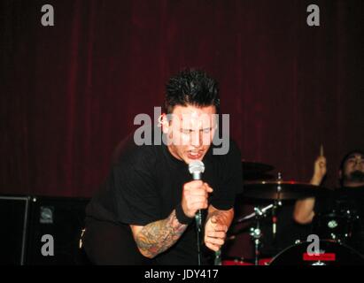 Papa Roach performing live in San Francisco, CA su dicembre 13, 2002. © Anthony Pidgeon / MediaPunch. Foto Stock