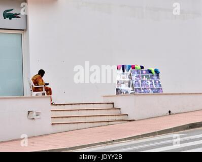Trecce di capelli donna Foto Stock