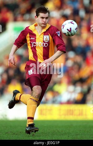 DAVID WETHERALL BRADFORD CITY FC 25 Marzo 2000 Foto Stock