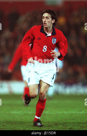 JONATHAN GREENING INGHILTERRA U21 & MANCHESTER UTD OAKLEY BARNSLEY INGHILTERRA 23 Marzo 2001 Foto Stock