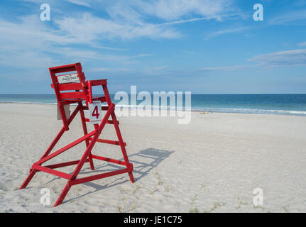 Life Guard sedia Jasmine st Accesso alla spiaggia Fernandina Beach Amelia Island Foto Stock