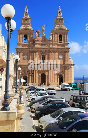 La chiesa di Nostra Signora della Vittoria, Mellieha, Malta Foto Stock