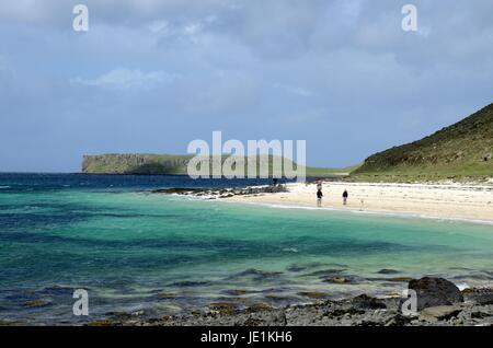 Coral Beach Claigan Dunvegan Isola di Skye Scotalnd Foto Stock
